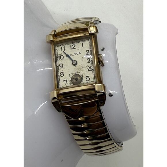 Bulova Hand Wind Wrist Watch 10K Gold Filled VTG 1965 With Second Hand - Picture 11 of 14